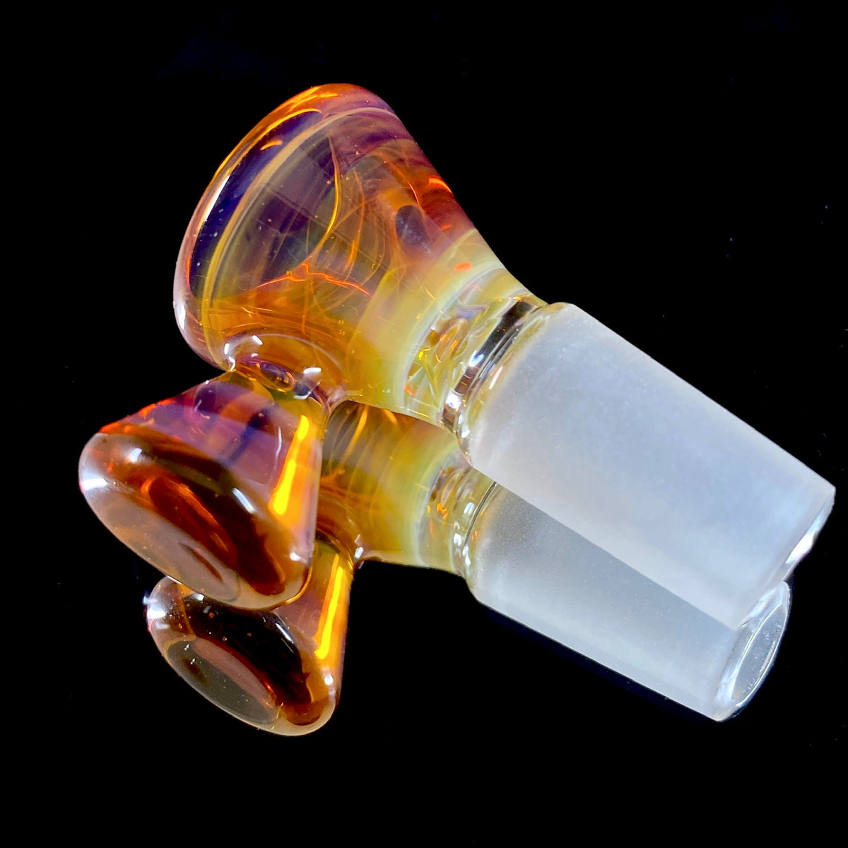 DC Glass Arts Cone Handle 14mm Single Hole Slide