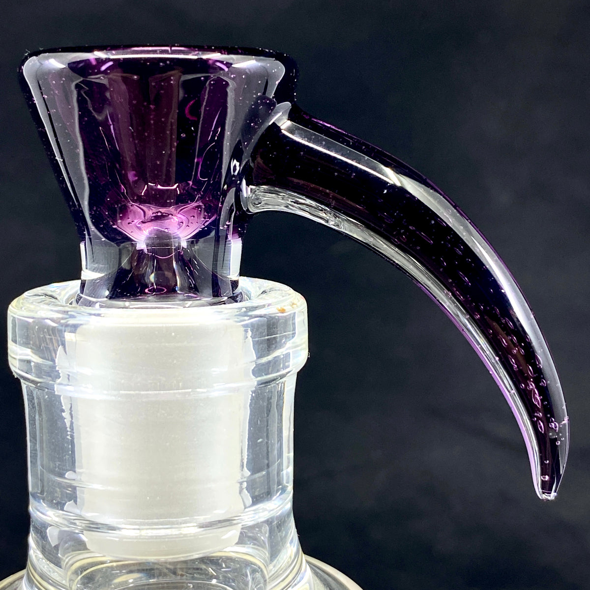 DC Glass Arts Horn Handle 18mm Single Hole Slide