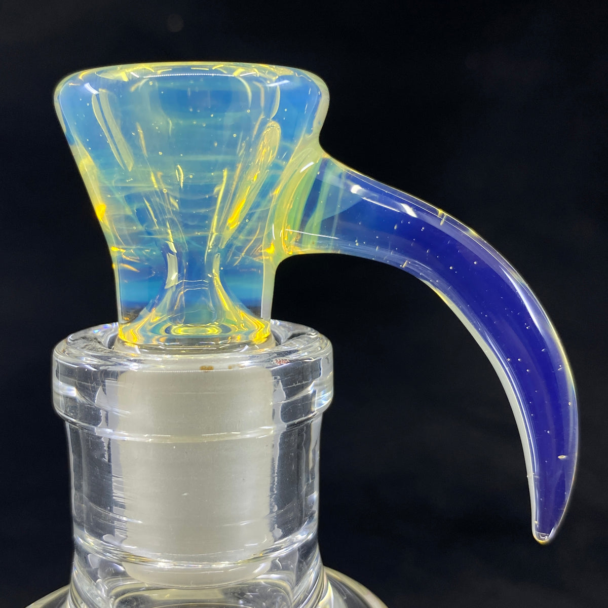 DC Glass Arts Horn Handle 18mm Single Hole Slide