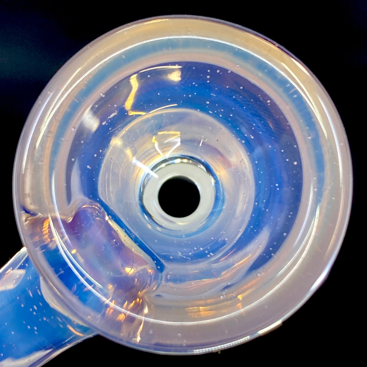 DC Glass Arts Horn Handle 18mm Single Hole Slide