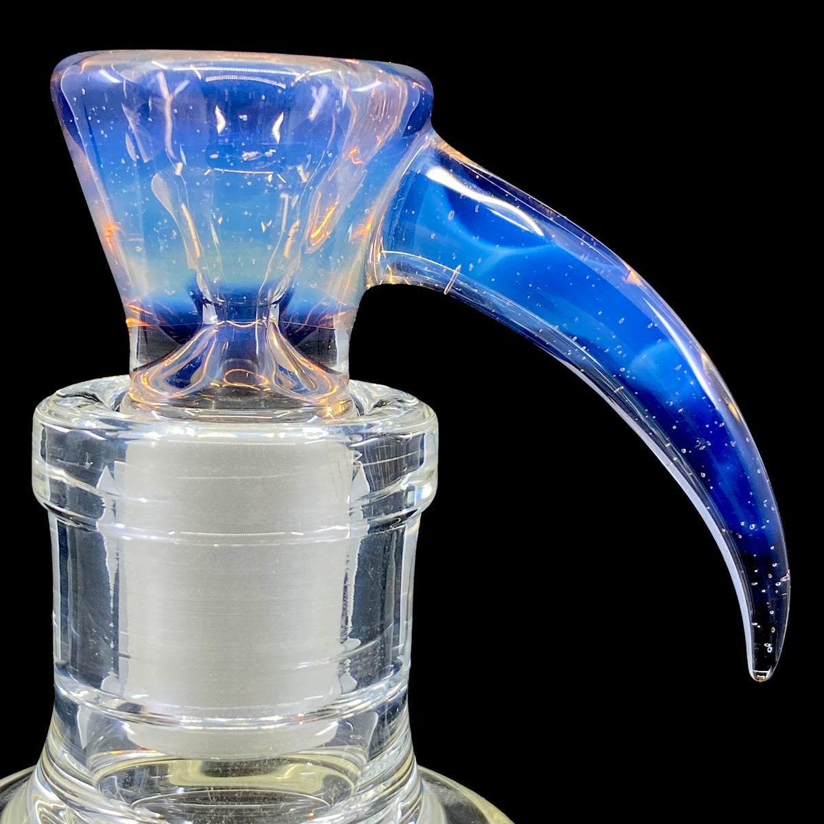 DC Glass Arts Horn Handle 18mm Single Hole Slide