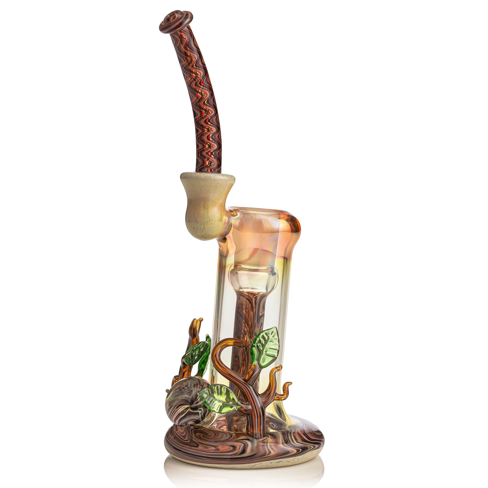 Chase Adams x Tacoma Brian Woodgrain and Leaves Dewar Bubbler
