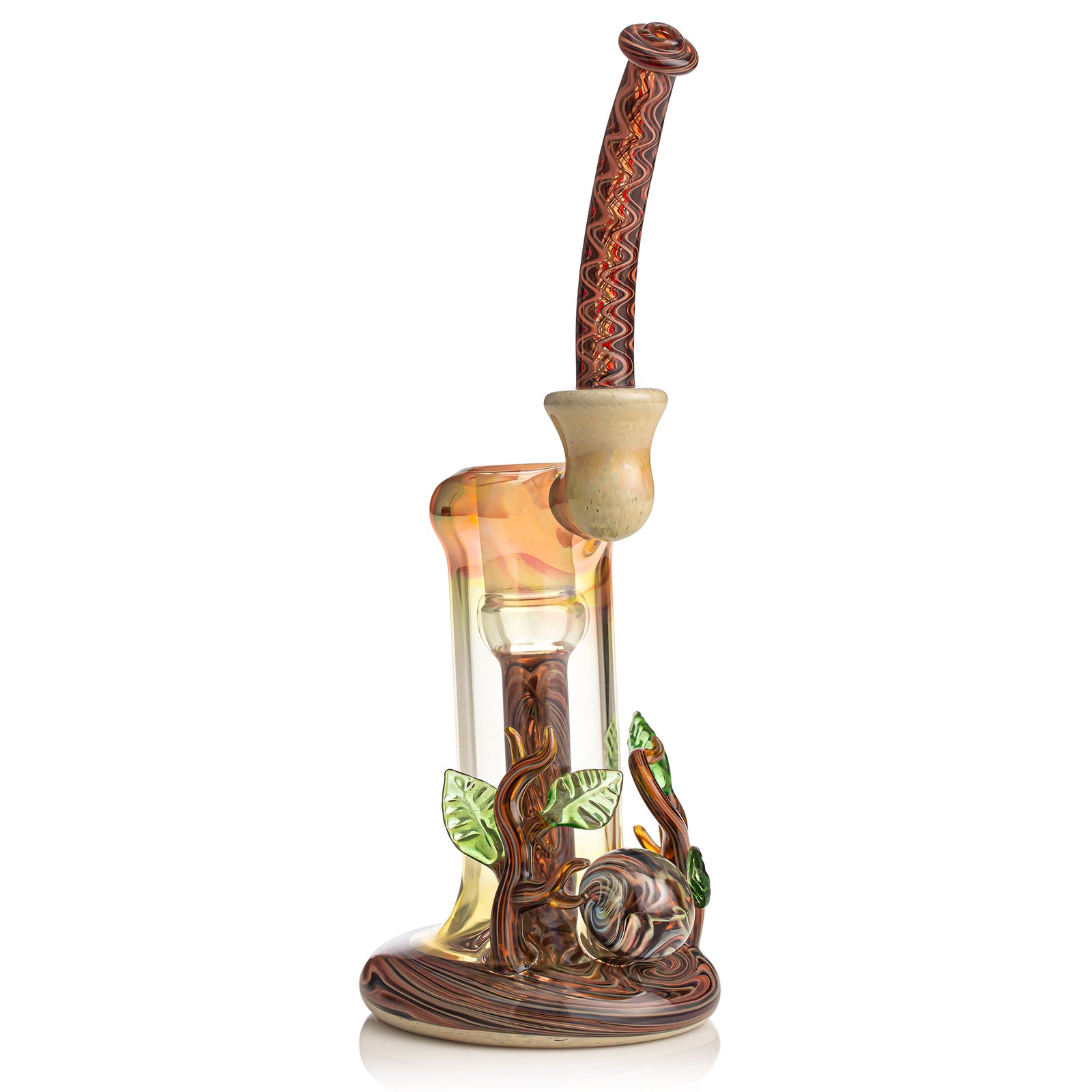 Chase Adams x Tacoma Brian Woodgrain and Leaves Dewar Bubbler