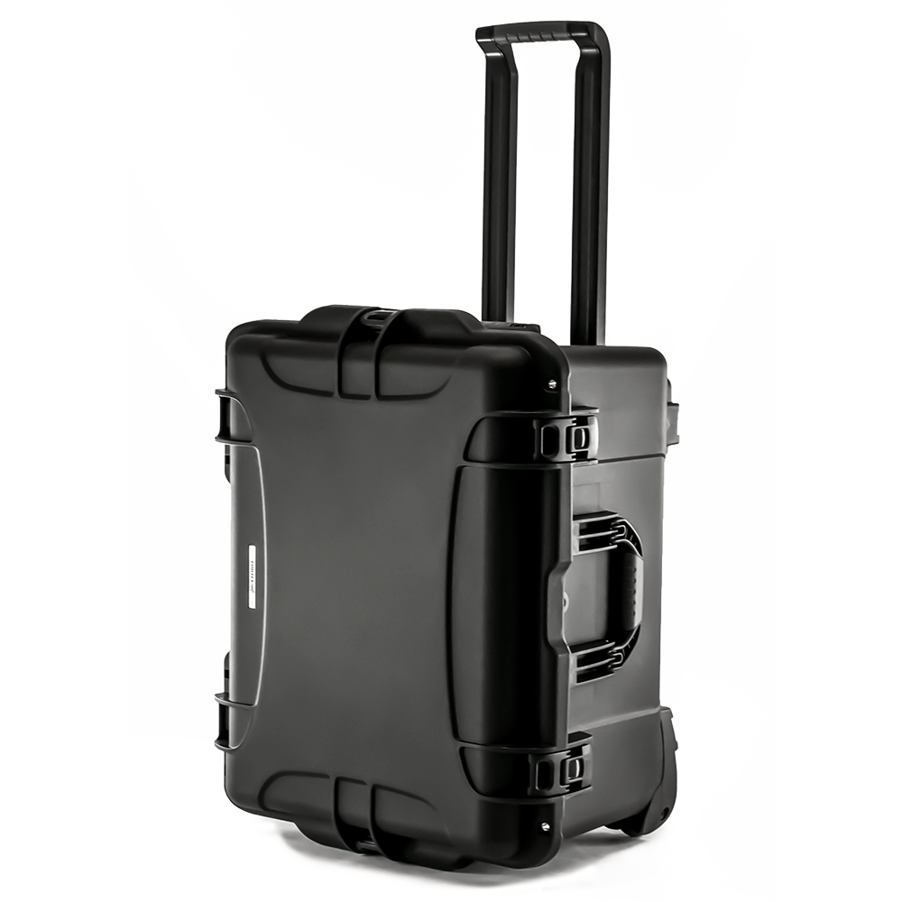 Turtle Case 760 Protective Hard Shell Case Angle View with Handle Out 