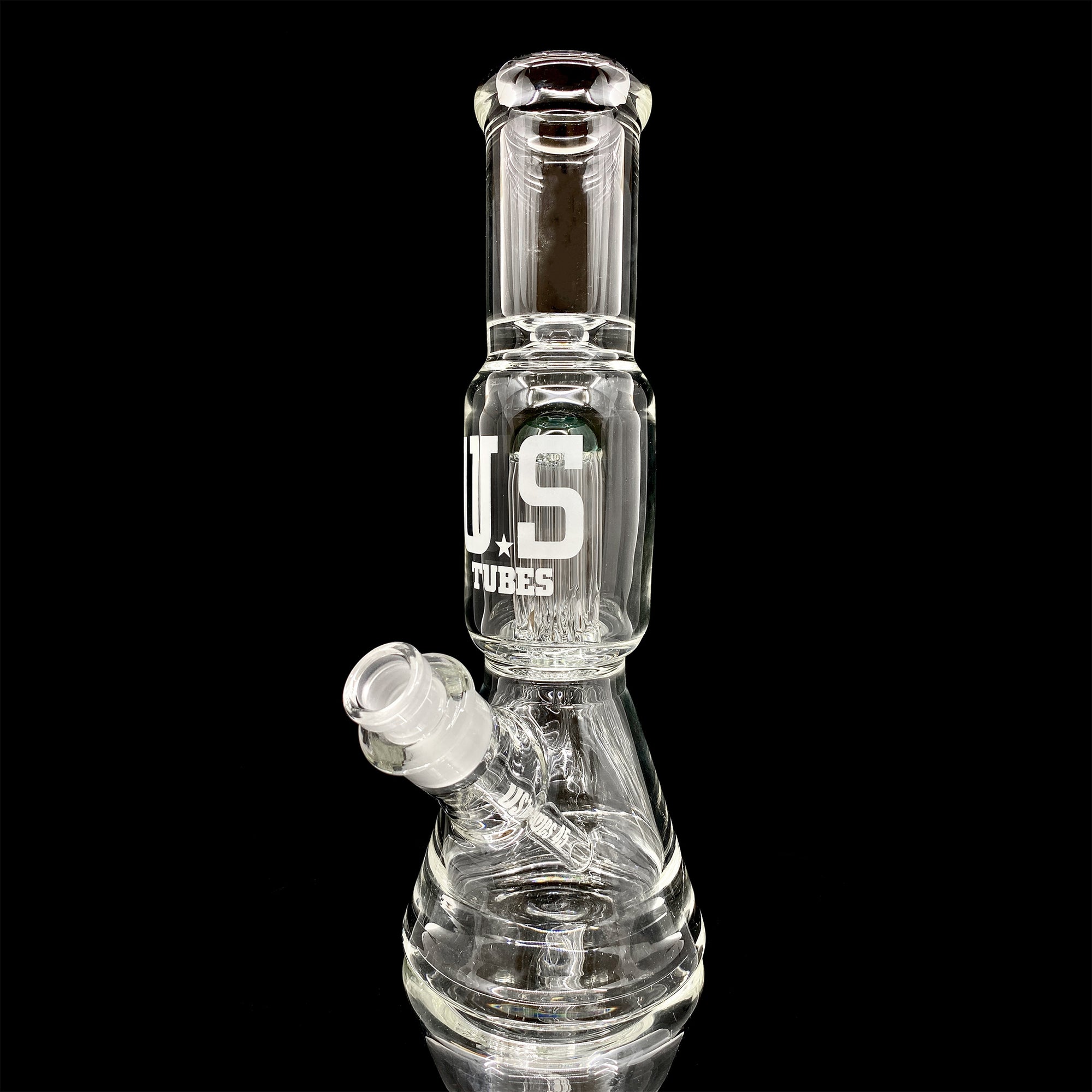 US Tubes Simple Beaker 45 with 8 Arm Tree Perc, 10 Inch, 19mm Joint