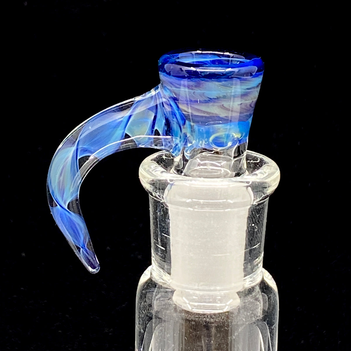 DC Glass Arts Spiral Horn Handle 14mm 3-Hole Slide