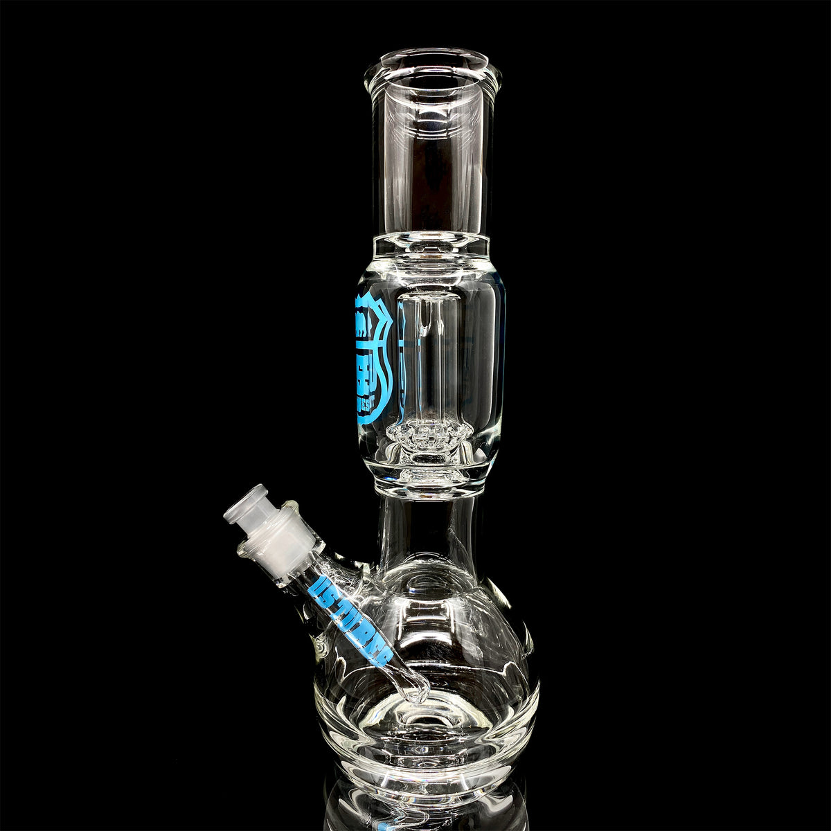 US Tubes Simple Round 55 with Dome Perc, 12 Inch, 19mm Joint