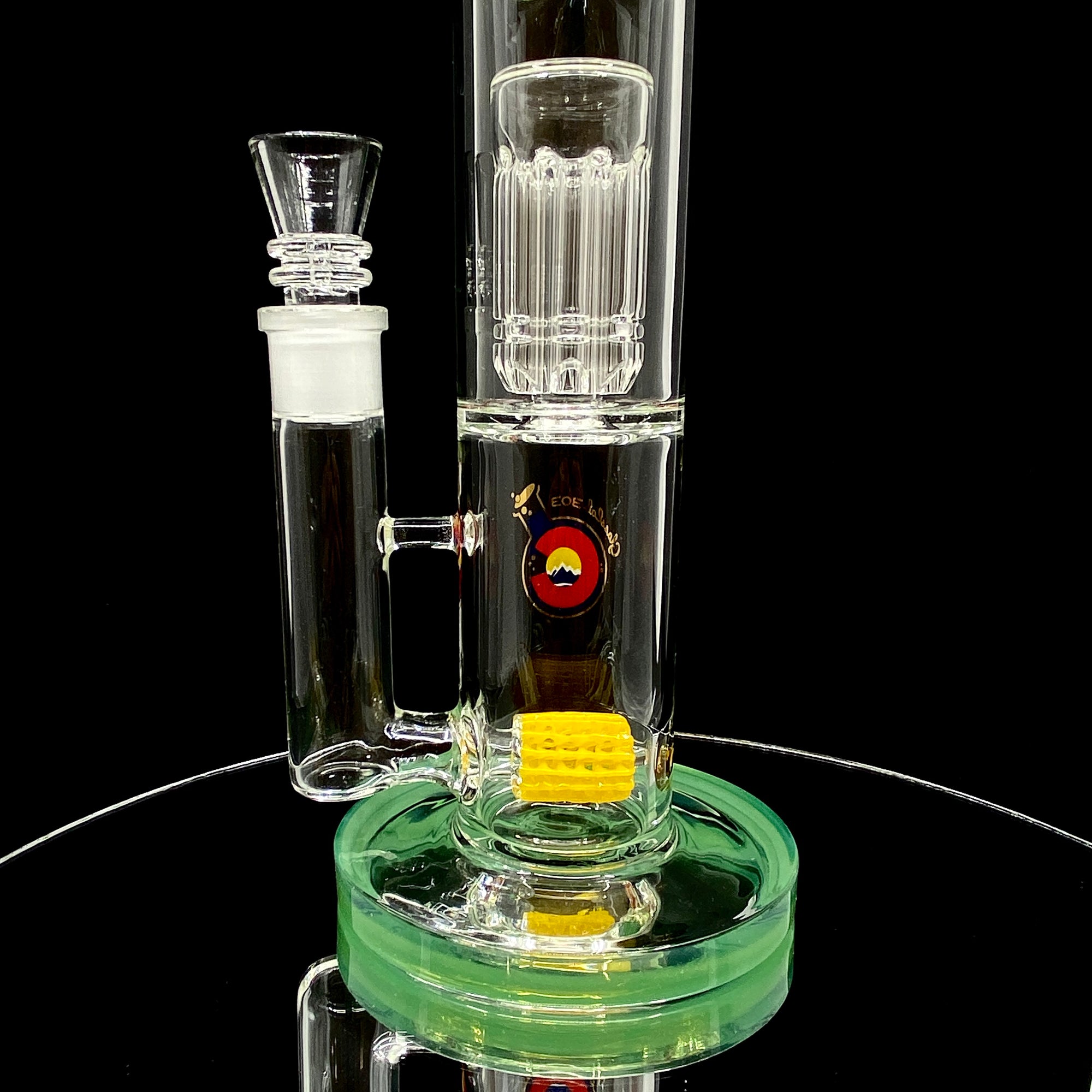 GlassLab 303 Straight Tube with Colored Barrel to 8 Arm Tree