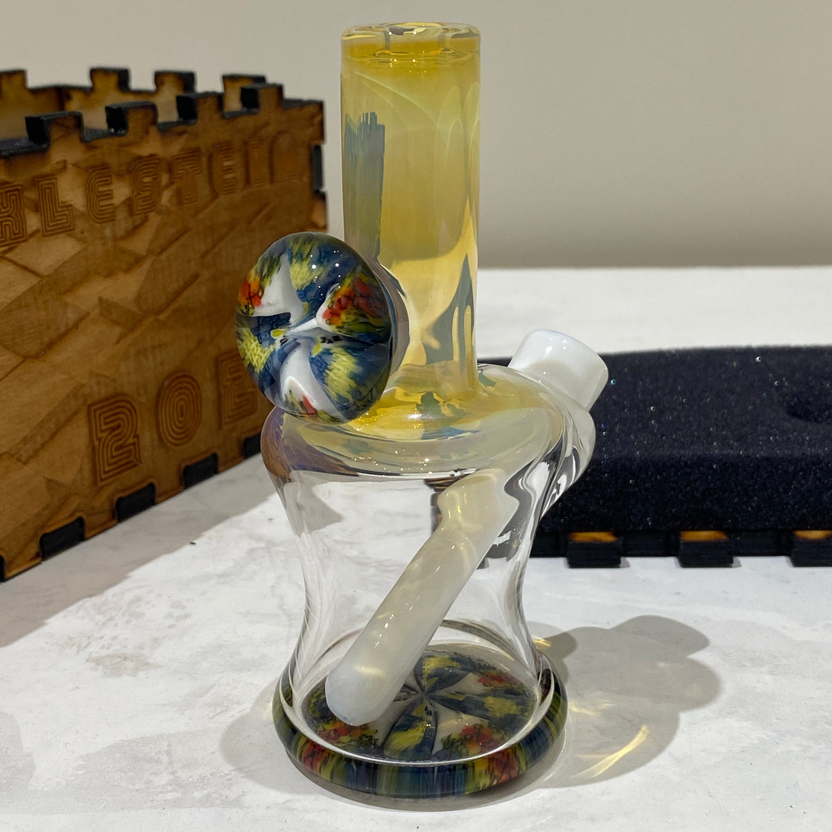 Crunklestein 10mm Tiny Tube with Laser Engraved Wooden Case