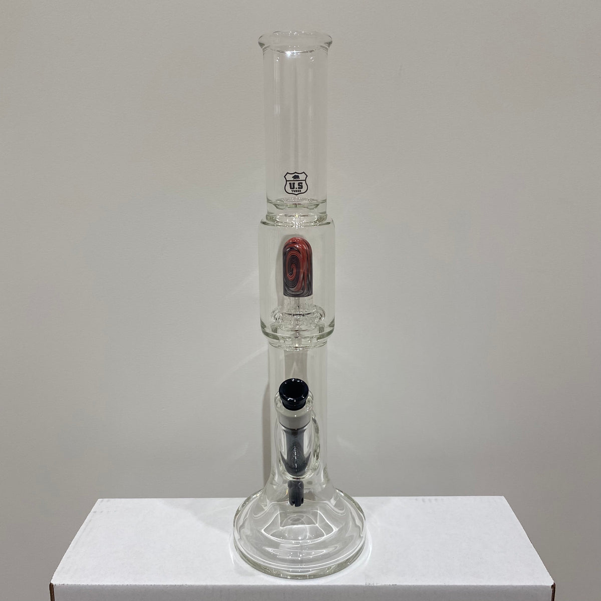 US Tubes 17 Inch Hybrid with Worked Circ Percolator 50 x 5mm and 19mm Joint