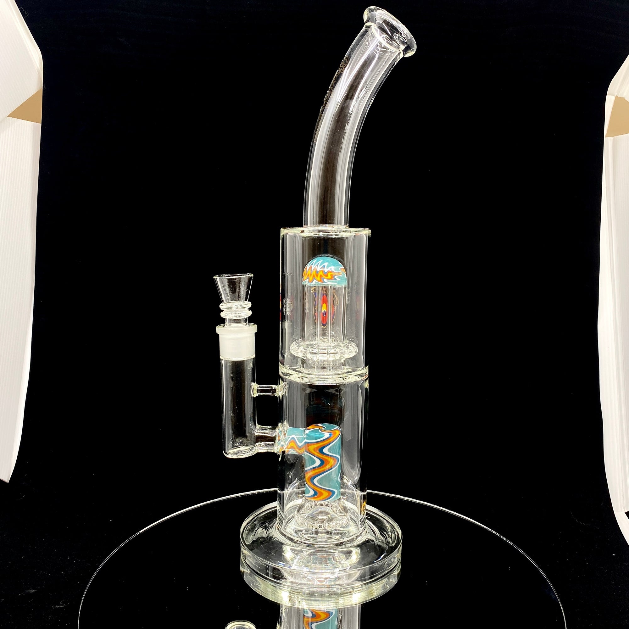 GlassLab 303 Straight Fixed with Patterned Circ to Circ Percolator