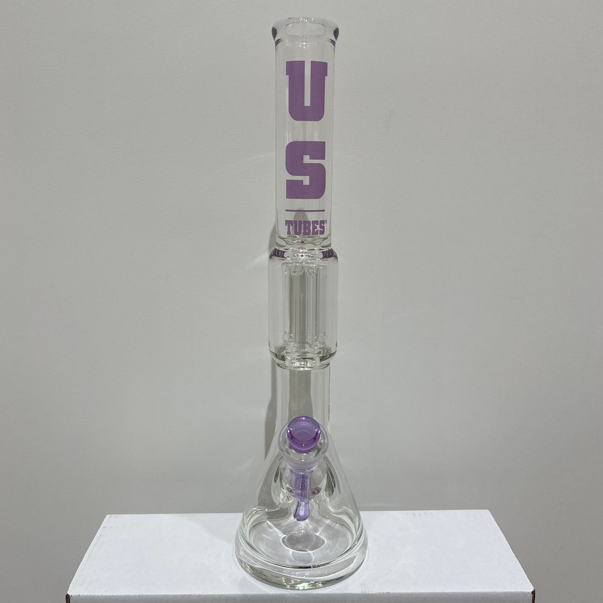 US Tubes 19 Inch Beaker with 4 Arm Tree Percolator 50 x 7mm and 24mm Joint