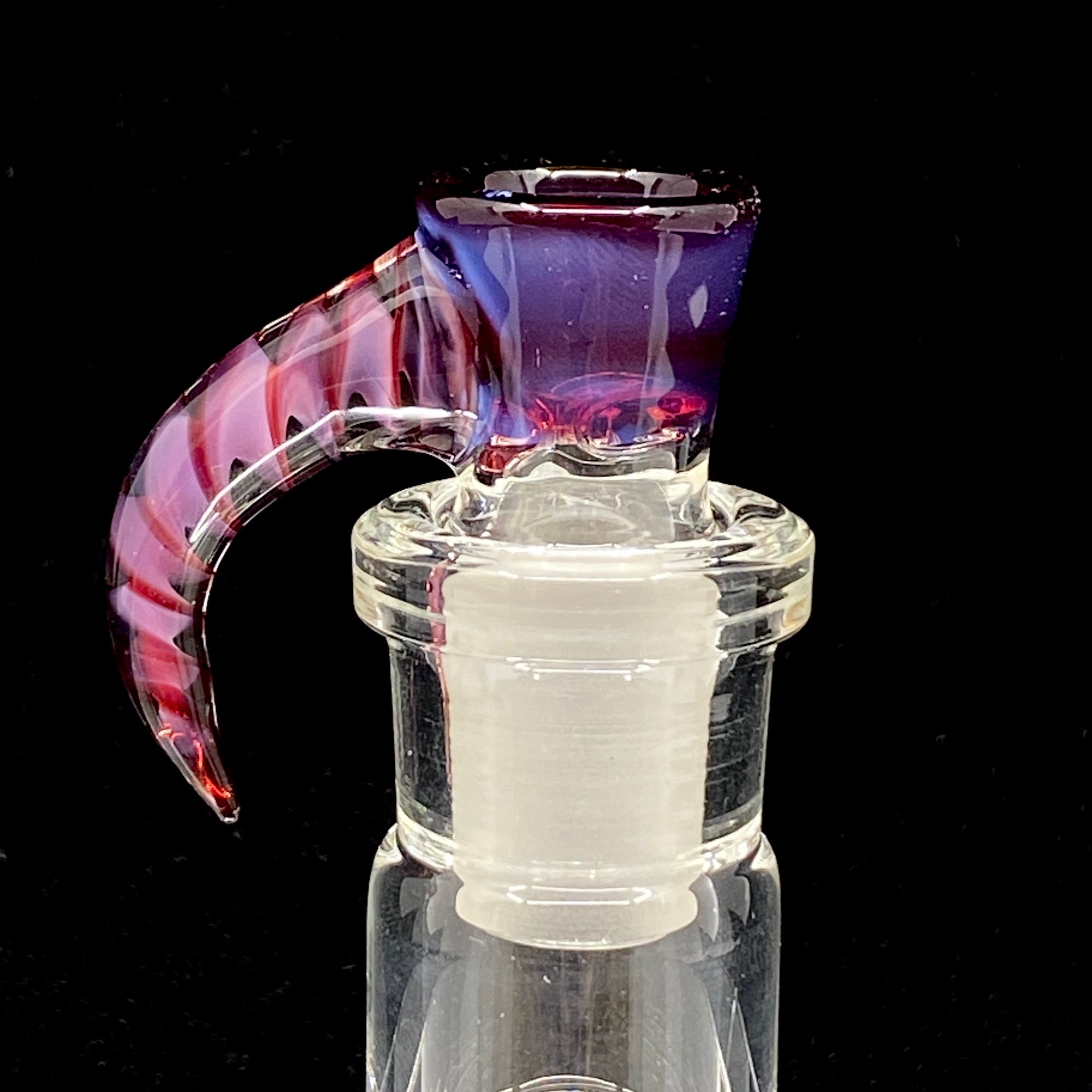DC Glass Arts Spiral Horn Handle 18mm 4-Hole Slide