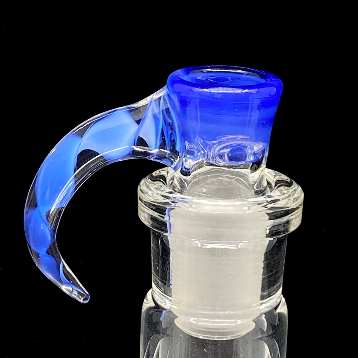 DC Glass Arts Spiral Horn Handle 18mm 4-Hole Slide