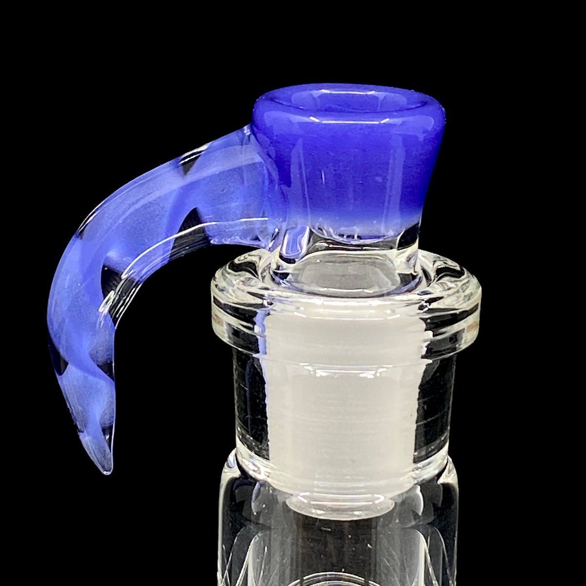 DC Glass Arts Spiral Horn Handle 18mm 4-Hole Slide