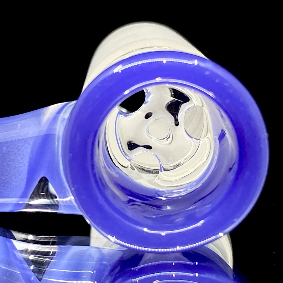 DC Glass Arts Spiral Horn Handle 18mm 4-Hole Slide