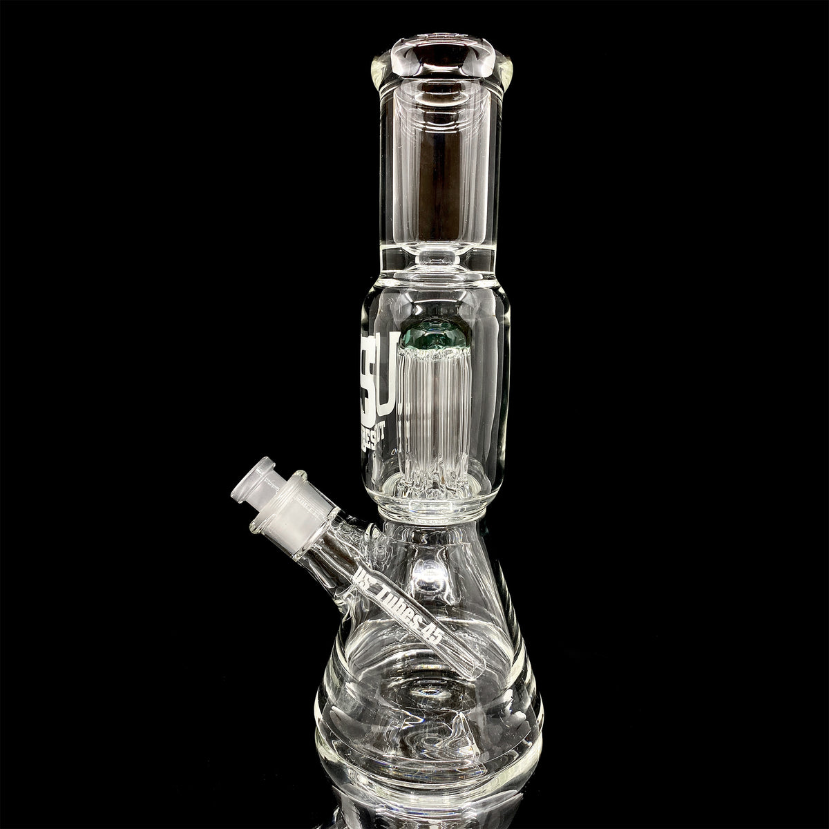 US Tubes Simple Beaker 45 with 8 Arm Tree Perc, 10 Inch, 19mm Joint