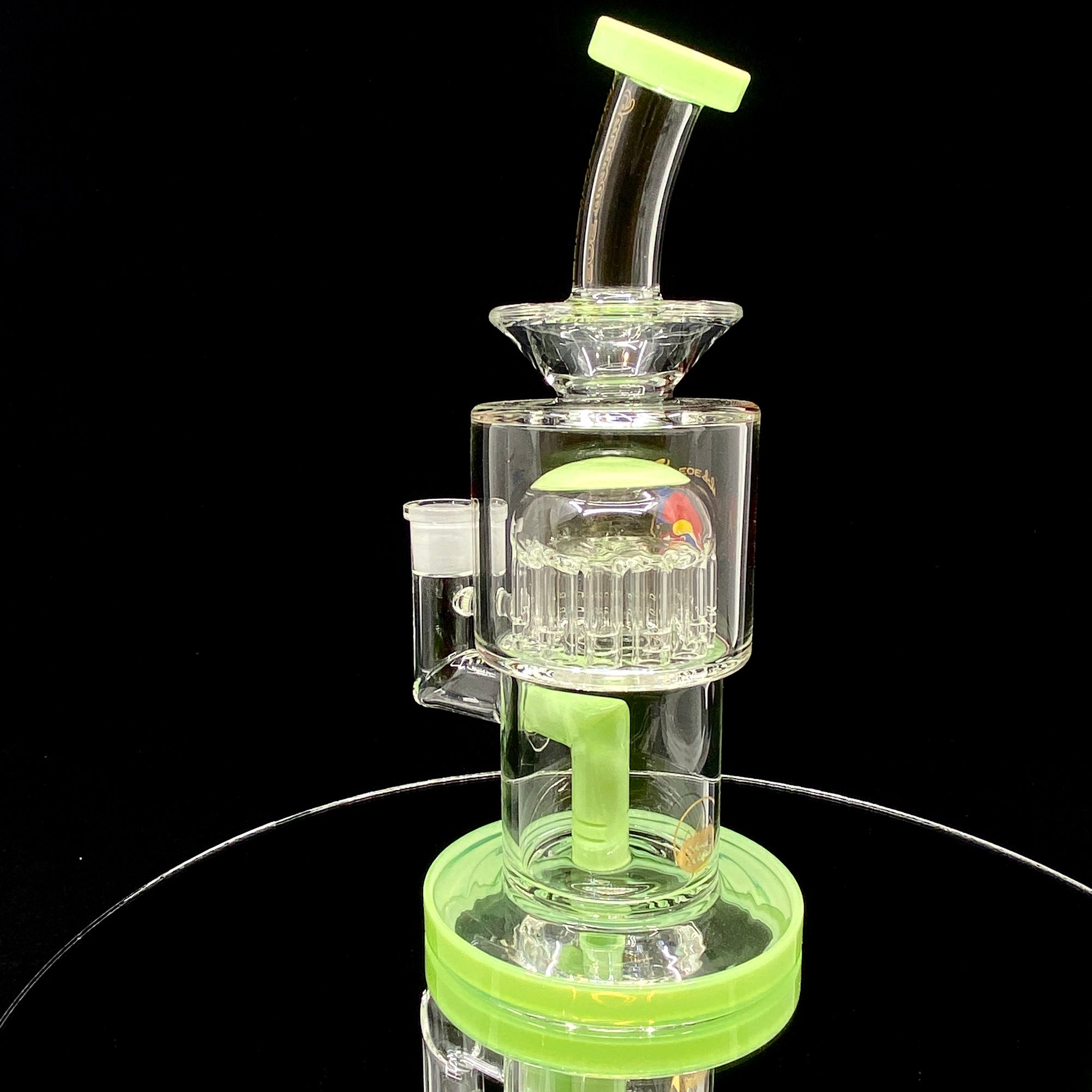 GlassLab 303 Straight Fixed with Colored Showerhead to 12 Arm Tree